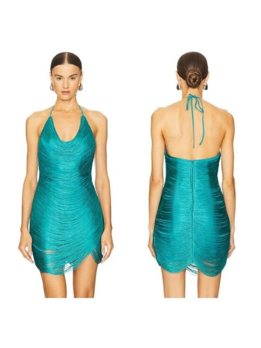 Michael Costello x REVOLVE Skylar Mini Dress - Turquoise Blue